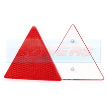 Bolt On Red Reflective Triangle For Trailers Caravans